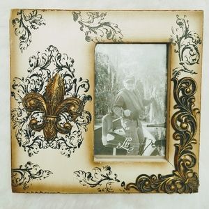 Fleur De Leis Decor Picture Frame